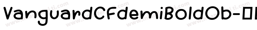 VanguardCFdemiBoldOb字体转换