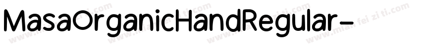 MasaOrganicHandRegular字体转换