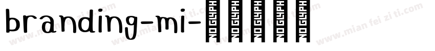 branding-mi字体转换