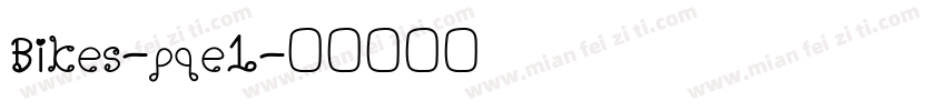 Bikes-pqe1字体转换