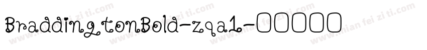 BraddingtonBold-zqa1字体转换