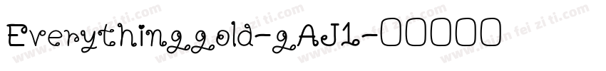 Everythinggold-gAJ1字体转换