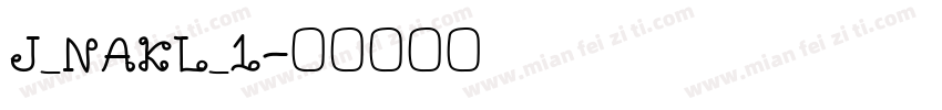 J_NAKL_1字体转换
