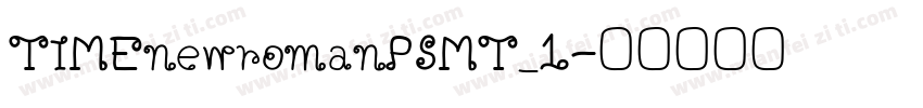 TIMEnewromanPSMT_1字体转换