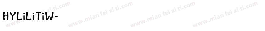 HYLiLiTiW字体转换