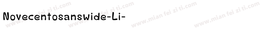 Novecentosanswide-Li字体转换