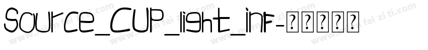 Source_CUP_light_Inf字体转换