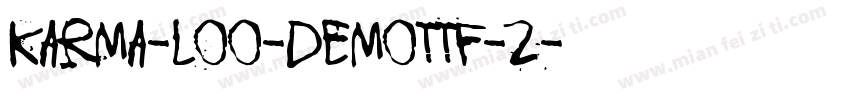 Karma-Loo-demoTTF-2字体转换