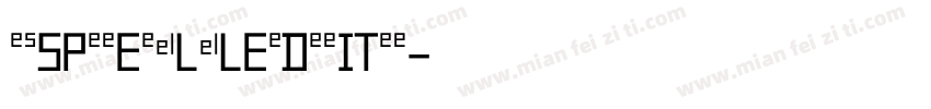 SPELLEDIT字体转换