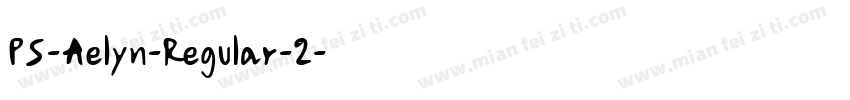 PS-Aelyn-Regular-2字体转换