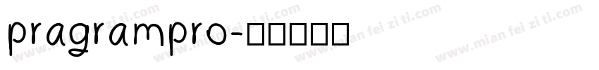 pragrampro字体转换