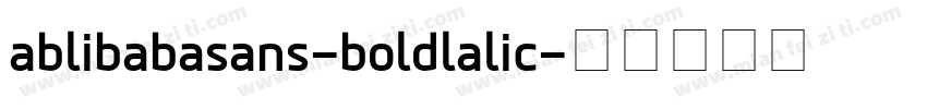 ablibabasans-boldlalic字体转换