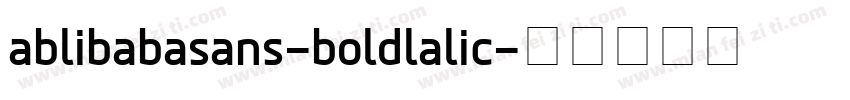 ablibabasans-boldlalic字体转换