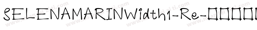 SELENAMARINWidth1-Re字体转换