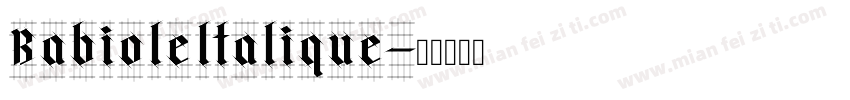 Babioleltalique字体转换