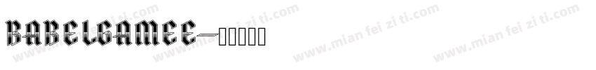 BABELGAMEE字体转换