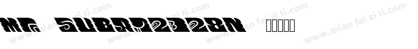MF-SuBai2328N字体转换