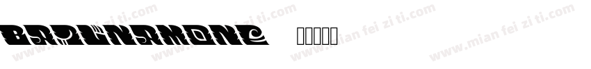 bailnamone字体转换