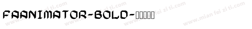 FaAnimator-Bold字体转换