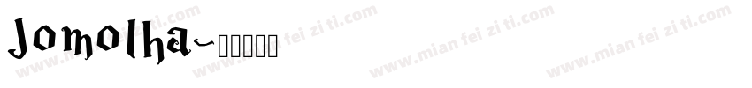 Jomolha字体转换