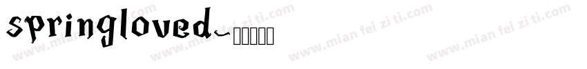 springloved字体转换