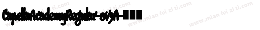 CapellaAcademyRegular-8v3A字体转换