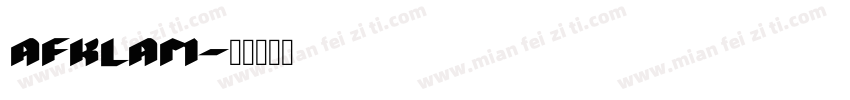 afklam字体转换