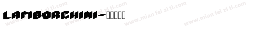 lamborghini字体转换