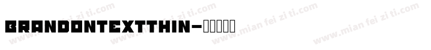 brandontextthin字体转换