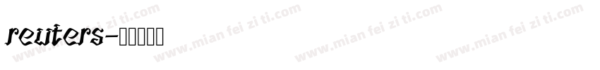 reuters字体转换