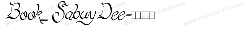 Book_SabuyDee字体转换
