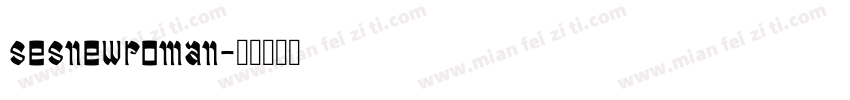 sesnewroman字体转换