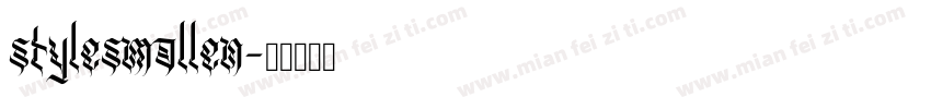 stylesmallen字体转换