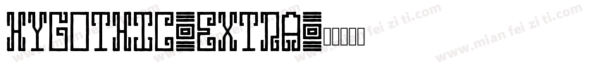 HYGOTHIC-EXTRA字体转换