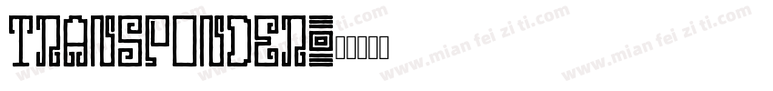 Transponder字体转换