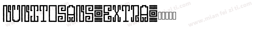 nunitosans-extra字体转换