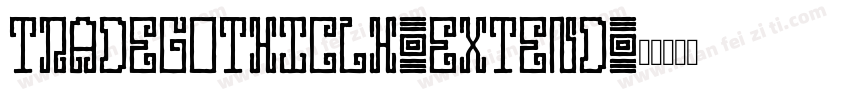 tradegothiclh-extend字体转换