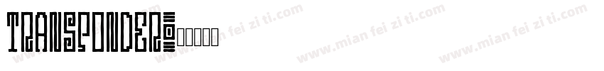 Transponder字体转换