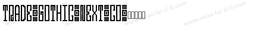 trade-gothic-next-co字体转换