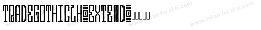 tradegothiclh-extend字体转换