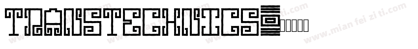 TRANSTECHNICS字体转换