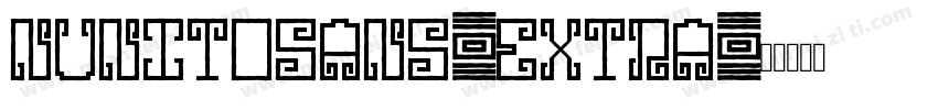 nunitosans-extra字体转换