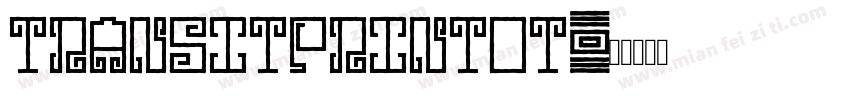 transitprintot字体转换