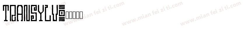 TRANSYLV字体转换