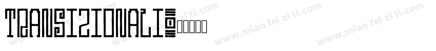transizionali字体转换