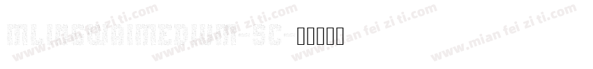 MLingWaiMedium-SC字体转换