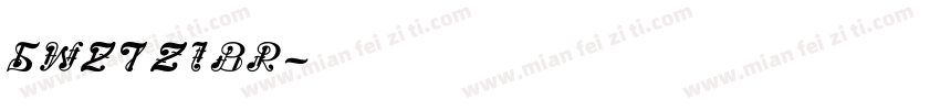 SWZ721BR字体转换
