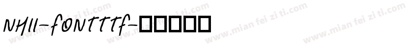NHII-FONTTTF字体转换