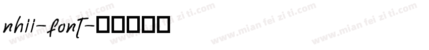 nhii-font字体转换
