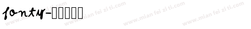 fonty字体转换